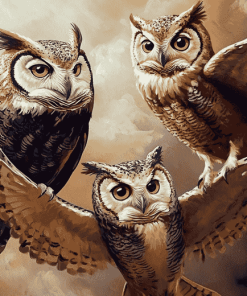 Majestic Owl Birds Diamond Painting