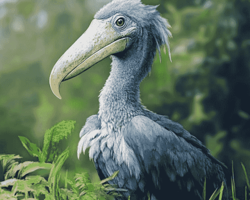 Majestic Shoebill Diamond Painting