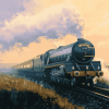 Mallard Steam Engine Diamond Painting