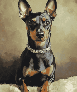 Manchester Terrier Puppy Diamond Painting