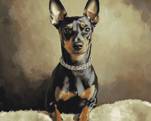 Manchester Terrier Puppy Diamond Painting