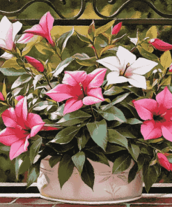 Mandevilla Blossoms Diamond Painting