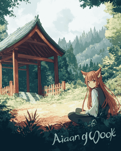 Manga Anime Spice And Wolf Diamond Painting