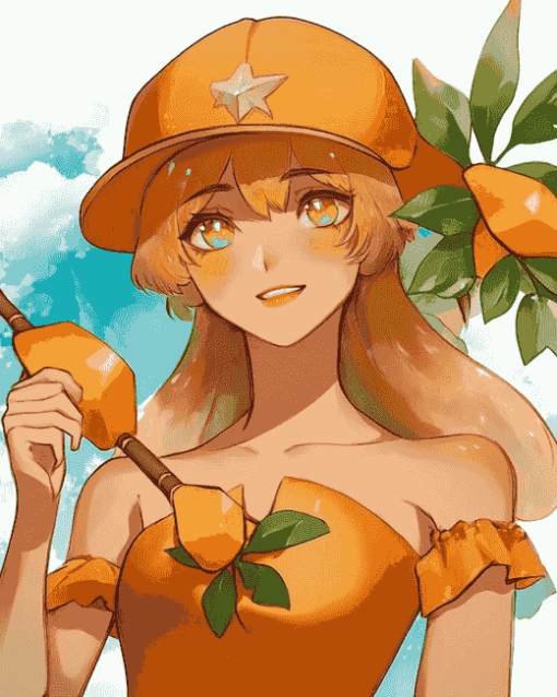 Mango Cookie Anime Diamond Painting