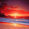 Manly Sunrise Diamond Painting