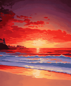 Manly Sunrise Diamond Painting