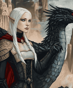 Manon Blackbeak Fantasy Diamond Painting