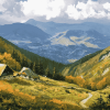 Maramures Mountain Scenery Diamond Painting