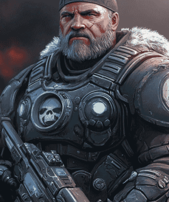 Marcus Fenix Gears Of War Diamond Painting