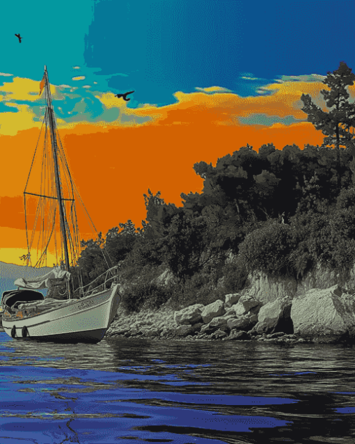 Marmaris Island Landscapes Diamond Painting