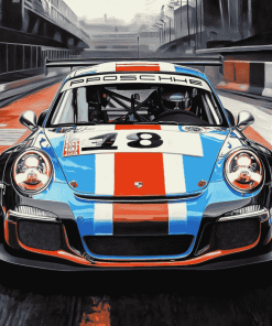 Martini Style Porsche 911 Diamond Painting