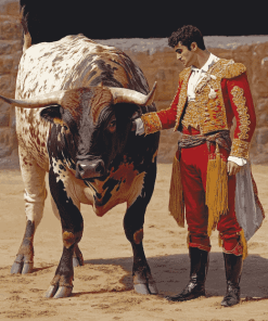 Matador Bullfight Enthralling Scene Diamond Painting