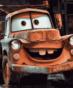 Mater Cars Animation Diamond Painting