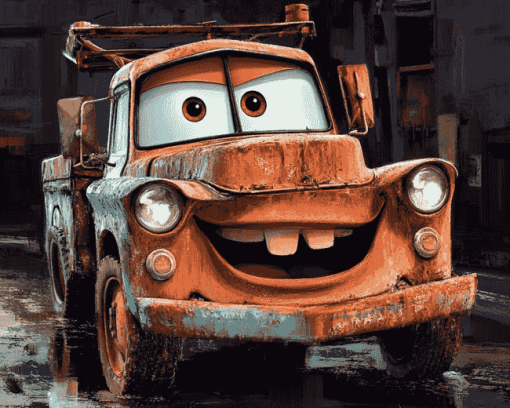 Mater Cars Animation Diamond Painting