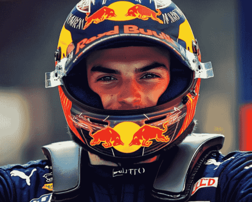 Max Verstappen Racing Legend Diamond Painting