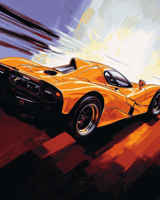 McLaren F1 Racing Car Diamond Painting