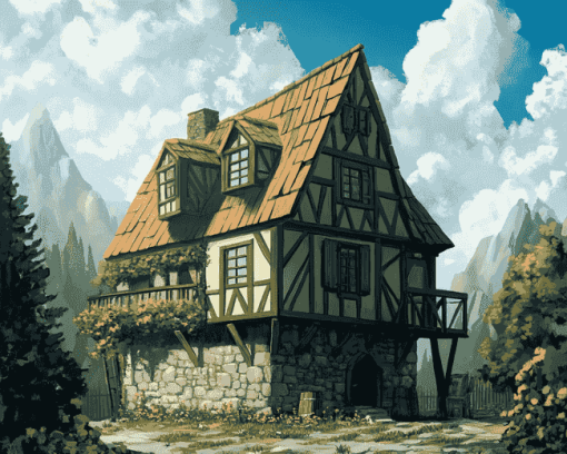 Medieval Inn Adventure Diamond Painting