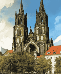 Meissen Cathedral Architecture Diamond Painting