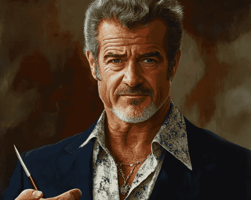 Mel Gibson Iconic Celebrity Diamond Painting