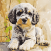 Merle Labradoodle Puppies Diamond Painting