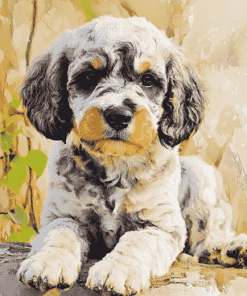 Merle Labradoodle Puppies Diamond Painting