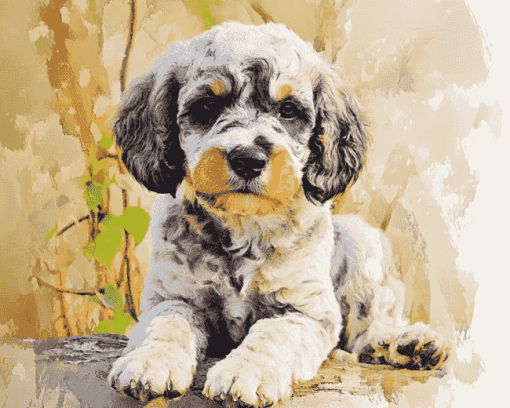 Merle Labradoodle Puppies Diamond Painting