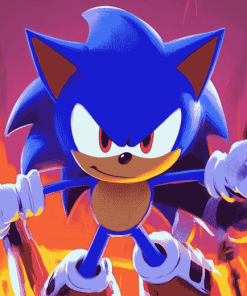 Metal Sonic Animation Diamond Painting