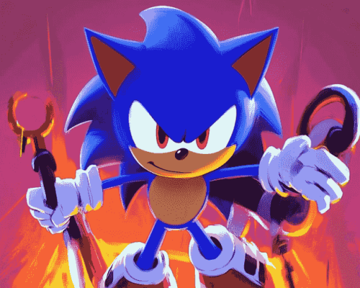 Metal Sonic Animation Diamond Painting