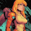 Metroid Samus Video Game Diamond Painting