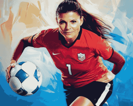 Mia Hamm Soccer Legend Diamond Painting