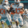 Miami Dolphins American Football Diamond Painting