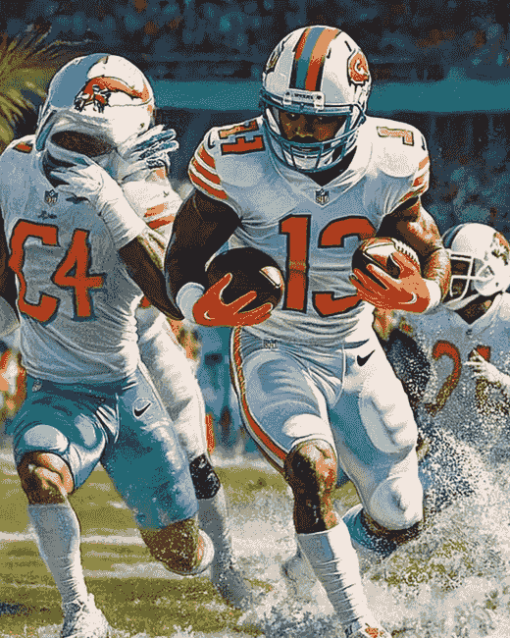 Miami Dolphins American Football Diamond Painting