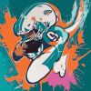 Miami Dolphins Sports Theme Diamond Painting