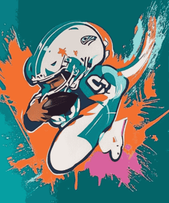 Miami Dolphins Sports Theme Diamond Painting