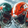 Miami Hurricanes Football Helmet Diamond Painting