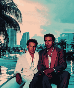 Miami Vice Movie Scene Diamond Painting