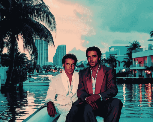 Miami Vice Movie Scene Diamond Painting