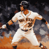 Michael Brantley Baseball Diamond Painting