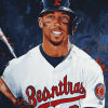 Michael Brantley Baseball Legend Diamond Painting