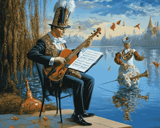 Michael Cheval Absurd Musician Diamond Painting