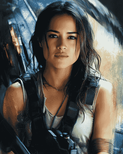 Michelle Rodriguez Fast and Furious Diamond Painting