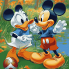 Mickey and Donald Football Fun Diamond Painting