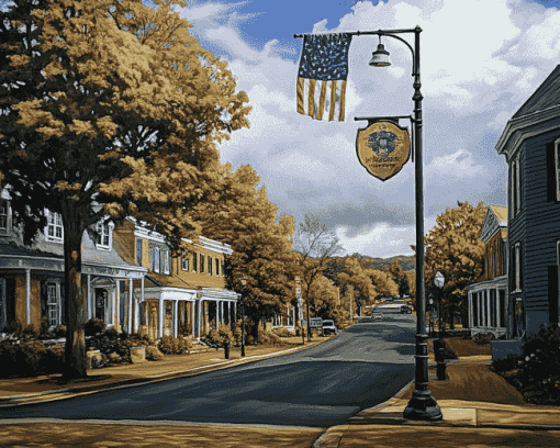 Middleburg Virginia Scenery Diamond Painting