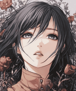 Mikasa Ackerman Anime Diamond Painting