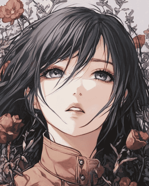 Mikasa Ackerman Anime Diamond Painting