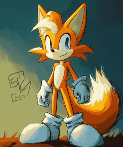 Miles Tails Prower Cartoon Diamond Painting