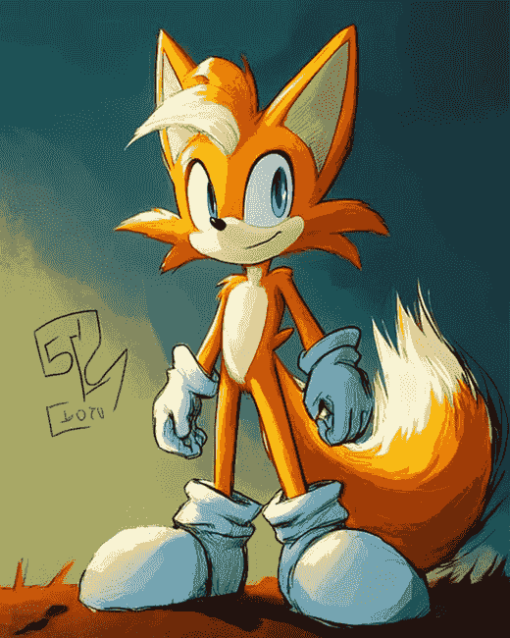 Miles Tails Prower Cartoon Diamond Painting