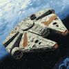 Millennium Falcon Starship Diamond Painting