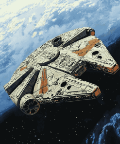 Millennium Falcon Starship Diamond Painting