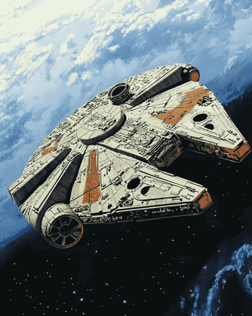 Millennium Falcon Starship Diamond Painting